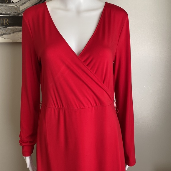Signature Collection Red High-Low Dress Size 10/12 - Picture 2 of 7